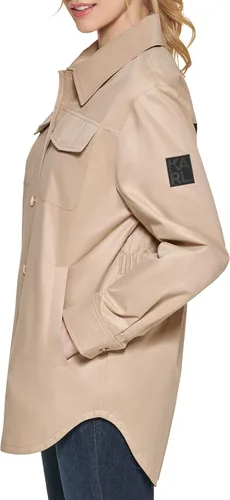 Vista 2 de Karl Lagerfeld Paris Women's Oversized Shirt Jacket