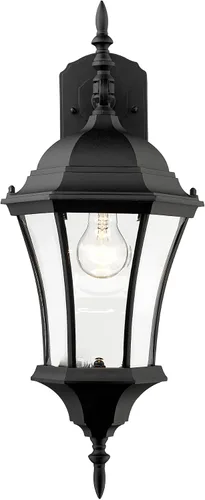 Vista 6 de Z-Lite 522M Wakefield - Aplique de pared con 1 luz de 24 pulgadas de alto con vidrio biselado transparente