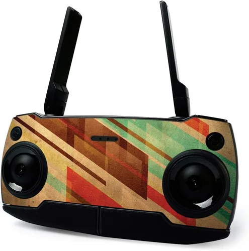 Vista 4 de MightySkins Skin para DJI Mavic Mini Drone Quadcopter portátil – Madera abstracta Cubierta protectora de vinilo duradera y única Fácil