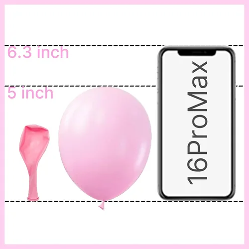 Vista 456 de PartyWoo 50 globos de látex color piel albaricoque, globos de helio boho de Albaricoque-f05
