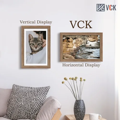 Vista 363 de VCK Marcos para póster de madera maciza de 22.375 x 34 pulgadas, marco de fotos A1 negro con montaje en pared, paquete de 3