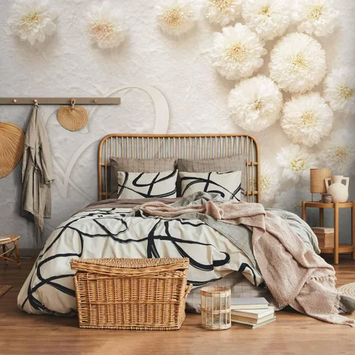Vista 5 de artgeist Mural de pared Flores 79x55 pulgadas - Papel tapiz no tejido XXL Decoración de pared de forro polar Impresión fotográfica Imagen Diseño