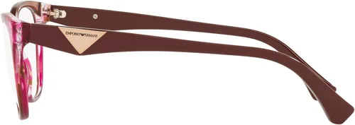 Vista 4 de Emporio Armani EA3172 - Lentes de sol para mujer, diseño de ojo de gato, color rosa a rayaslente demo, 2.126in, Rayado RosaLente Demo