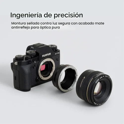 Vista 4 de Urth Adaptador de montaje de lente compatible con Canon EOS a Fujifilm X