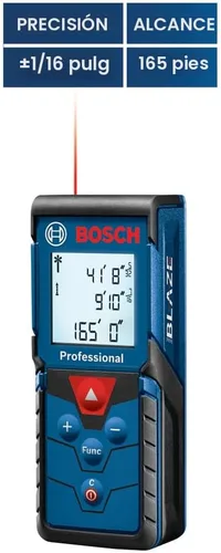 Vista 9 de Bosch Medidor láser GLM165-40 Blaze™ Pro de 165 pies