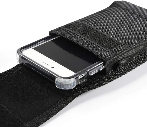 Vista 7 de Funda para teléfono de cintura para Xiaomi Redmi K30 Pro V 9 9A 9C 10X Redmi Note 9 9S 9 Pro Max cinturón clip caso nylon bolsa con trabillas