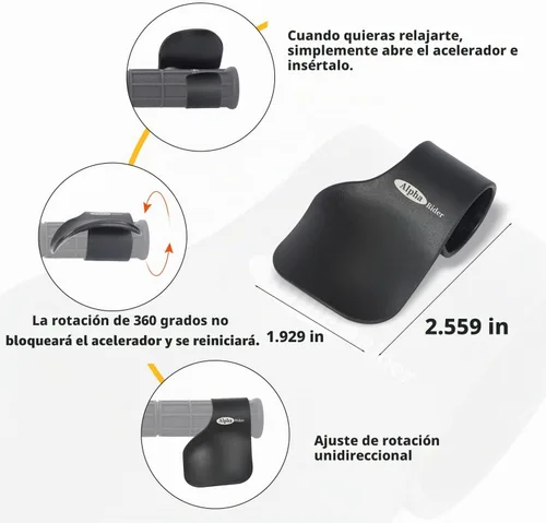Vista 3 de Asistencia del acelerador de crucero para barras de mango de 7