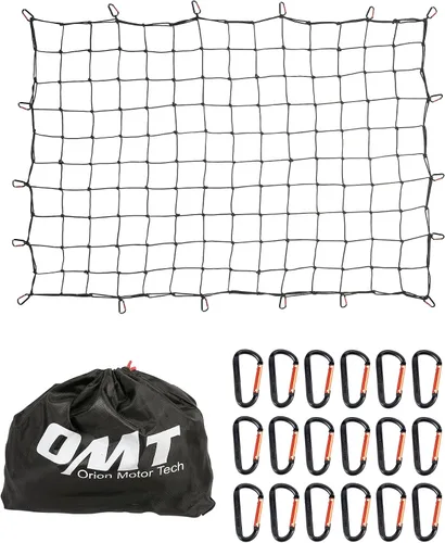 Vista 8 de Orion Motor Tech - Red de carga pequeña de 2 x 3 pies con malla pequeña de 2 x 2 pulgadas, red de carga de tamaño máximo de 4 x 6 pies
