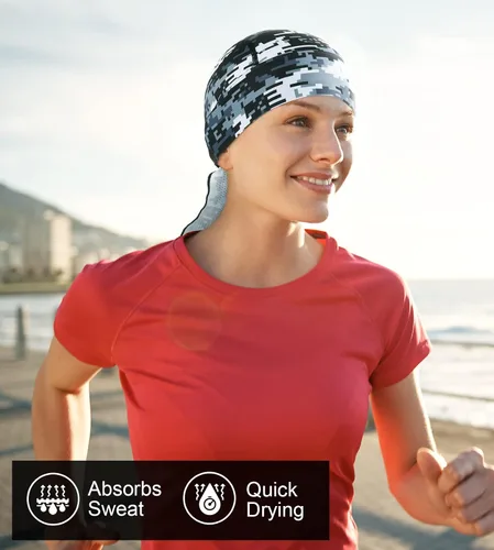 Vista 6 de MELASA Cooling Do Rags - Forro para casco de calavera, bandanas para hombres, correr, ciclismo, motocicleta