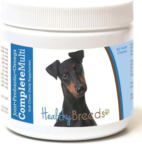Vista 342 de Healthy Breeds Affenpinscher todo en uno multivitamínico suave masticable 60