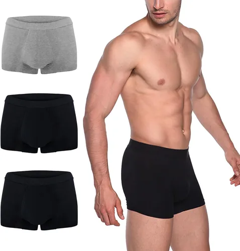 Vista 9 de AIRCUTE Washable Absorbency Urinary Incontinence Underwear for Men Bladder Leakage Protection Boxer Briefs, 3 Pack