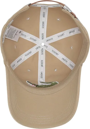 Vista 3 de Lacoste Men's Big Croc Twill Adjustable Leather Strap Hat