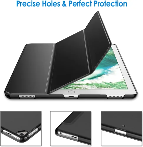 Vista 3 de JETech Funda para iPad Pro de 12.9 pulgadas (1ª y 2ª generación, modelos 2015 y 2017), activación/suspensión automática (negro)