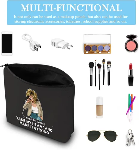 Vista 5 de GJTIM Regalo musical Letra de canción musical Regalo Músico Inspirado Bolsa con cremallera Regalo Teatro Musical Bolsa de maquillaje musical, Hazlo
