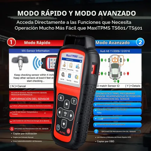 Vista 6 de Autel MaxiTPMS TS508WF Herramienta de programación TPMS, con $120 4 sensores Autel TPMS, WiFi 2025 Ver. de TS408S TS501 TS508 TS601