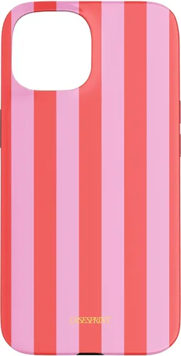 Vista 6 de Funda de rayas rojas rosas para iPhone 17