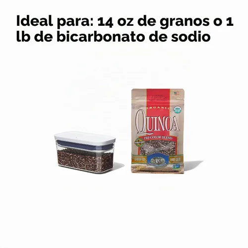 Vista 2 de OXO Good Grips POP Contenedor - Rectángulo Delgado Mini 0.4 Qt