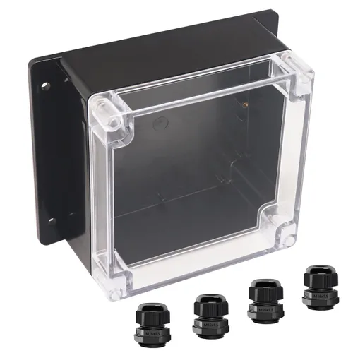 Vista 18 de Project Box IP65 Caja de Conexiones Impermeable de Plástico ABS Cajas Eléctricas Caja de Proyecto Electrónico DIY Carcasa de Alimentación con Oreja