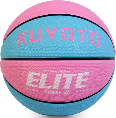 Vista 20 de KUYOTQ Kids Toddler Youth Adult Size 3/4/5/6/7 Basketball 22/25.5/27.5/28.5/29.5" Thickened Rubber or Faux Leather Indoor Outdoor Basketball for
