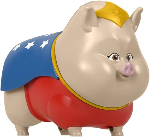 Vista 5 de Pieza de repuesto para Fisher-Price League of Super-Pets Playset - HGL00 ~ Figura de repuesto de cerdo rosa de vientre de maceta