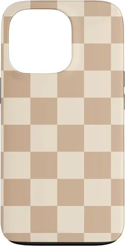 Vista 10 de Light Beige Classic Checkered Big Checkerboard Case for iPhone 17