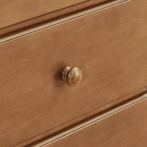 Vista 5 de Delta Children Universal 6 Drawer Dresser, Interlocking Drawers, Chestnut