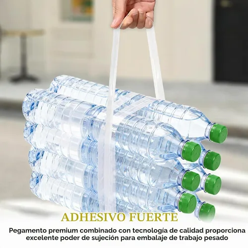 Vista 6 de Cinta de embalaje transparente de 3 pulgadas, 24 rollos (55 yardas, 2.0 mil), cinta de sellado industrial resistente para almacén, cumplimiento