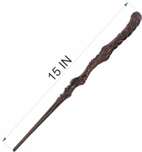 Vista 8 de Handicraftviet Phoenix's Tail Wand, Hand – Carved Wooden Wizard Wands for Magical Adventure, 15In Wood Wands for Child and Adult, Great Party