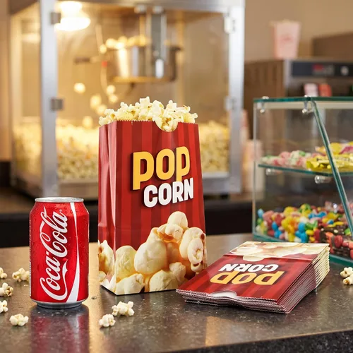 Vista 5 de Snappy Bolsas de palomitas de maíz de fondo plano, 32 onzas, 1000