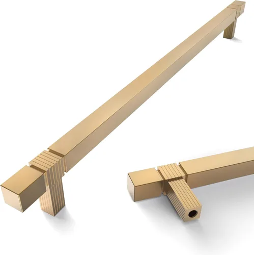 Vista 12 de Asidrama - Paquete de 6 manijas de gabinete de cocina color níquel satinado cepillado de 3.75 pulgadas (96mm), tiradores para gabinete, accesorios
