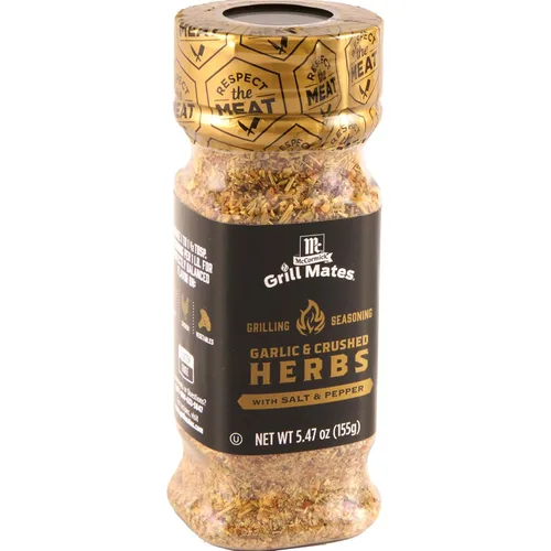 Vista 9 de McCormick Grill Mates Coarse Black Pepper & Flake Salt Grilling Seasoning, 5.71 oz