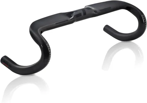 Vista 9 de Manillares de carbono RXL SL, manillares para bicicleta de carretera, 31.8mm x 458/478/498mm, caída de 110mm, alcance de 78mm, Negro/Rojo, fibra