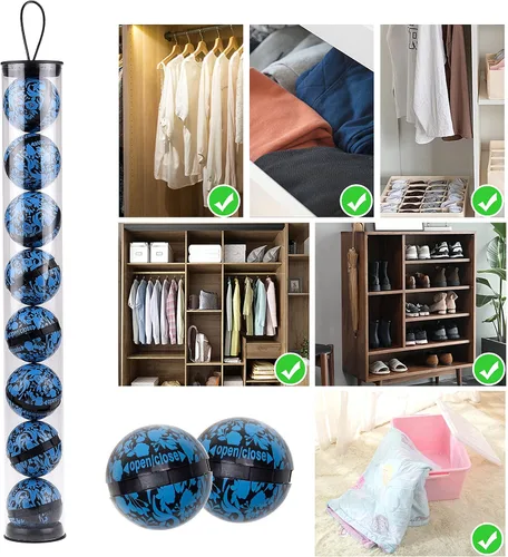 Vista 8 de Eco-Fused Bolas desodorizantes para tenis, taquillas, bolsas de gimnasio, paquete de 8 unidades, neutraliza el olor del sudor, también ideal