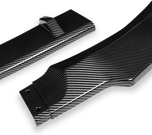 Vista 4 de DNA MOTORING Borde de parachoques delantero estilo CK compatible con Honda Odyssey 11-17, fibra de carbono simulada pintada, 2-PU-582-PCF