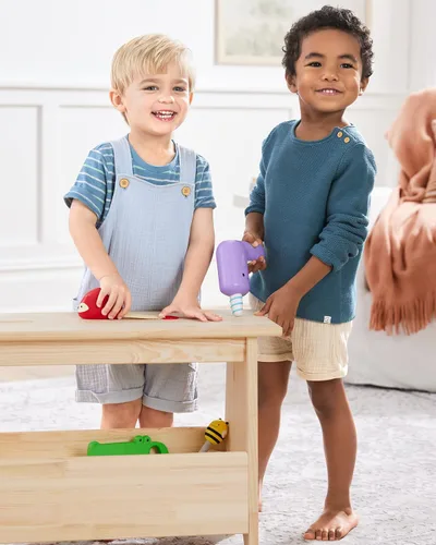 Vista 8 de Skip Hop Juego de herramientas de juguete de 4 piezas para niños pequeños a partir de 2 años, juego de herramientas de zoológico