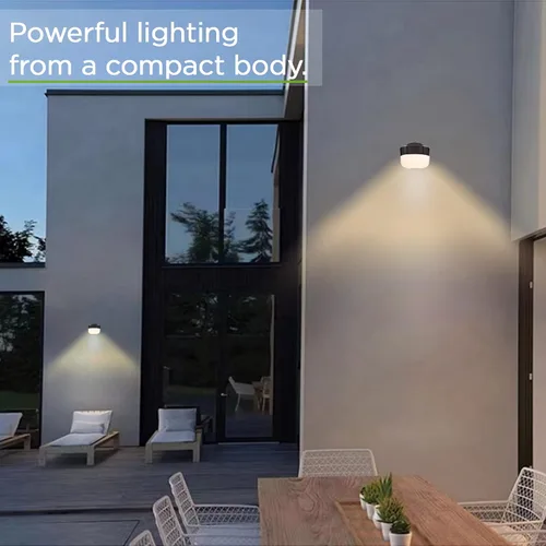 Vista 5 de TIERONE Moderno paquete de luz LED de seguridad con fotocélula del atardecer al amanecer, aplique de pared al aire libre para patio, porche