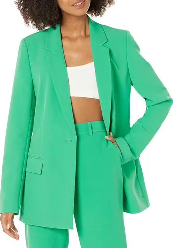 Vista 26 de The Drop Blake - Blazer largo para mujer Boucle negro