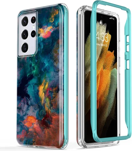 Vista 17 de Esdot Funda para Samsung Galaxy S21 Ultra, Grado Militar Pasa Prueba de Caída de 21 pies, Cubierta Resistente con Diseños de Moda para Mujeres