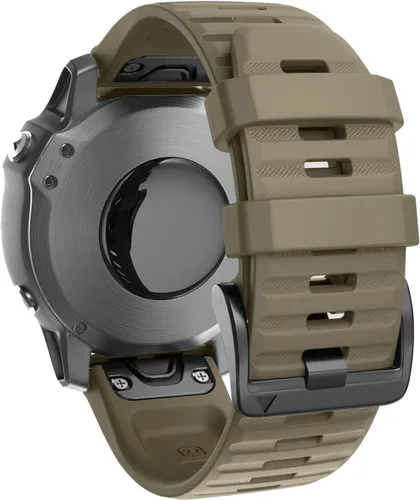 Vista 19 de ANCOOL Compatible con banda Fenix 6X/7X de 26mm Quickfit, correa de silicona suave de repuesto para relojes inteligentes Fenix 5X/Fenix 8 de Verde