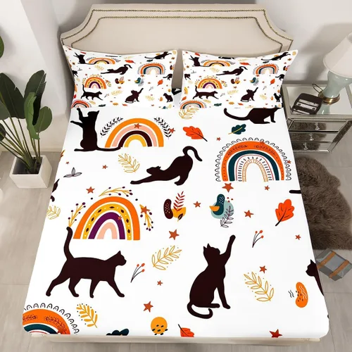 Vista 15 de Ropa de cama de 2 piezas, estilo rústico de granja, juego de ropa de cama para adolescentes y adultos, sábanas bajeras, ropa de cama ajustable