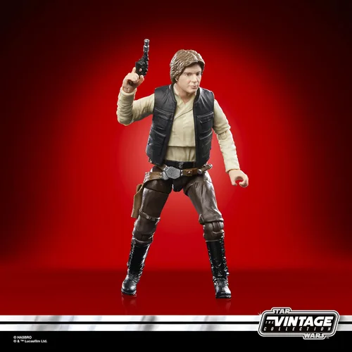 Vista 4 de STAR WARS La colección Vintage Han Solo, Figura de acción de 3.75 pulgadas de la película "El retorno del Jedi" 40 aniversario, para niños a partir