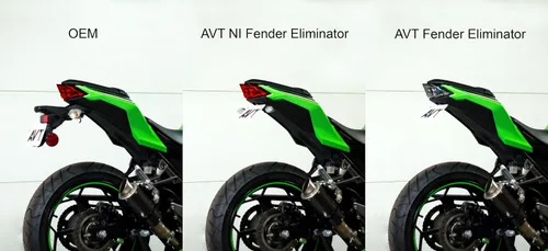 Vista 6 de AVT Kit eliminador de guardabarros Ninja 300 2013-2017 - Luz trasera LED integrada