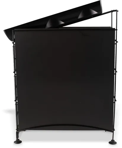 Vista 8 de San Jamar Wirewors Dispensador de tazas y tapas, 3 dispensadores de tazas y 1 organizador de tapa con paneles laterales para cocinas, restaurantes