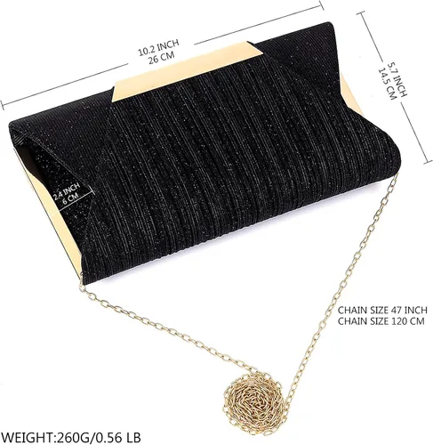 Vista 2 de Bolsos de mano para mujer, bolso de noche, sobre de hombro, para boda