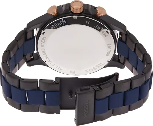 Vista 2 de Fossil Nate reloj JR1494 de cuarzo analógico pantalla analógica negro para hombre