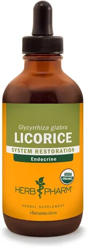 Vista 9 de Herb Pharm Extracto líquido de regaliz orgánico certificado para soporte del sistema endocrino - 1 onza (DLIC01)