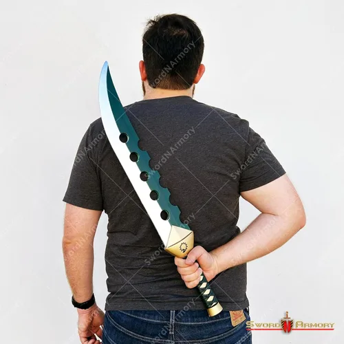 Vista 4 de Munetoshi Espada de espuma Lostvayne de 29" Tesoro Sagrado Meliodas Wrath Fantasy Anime Cosplay