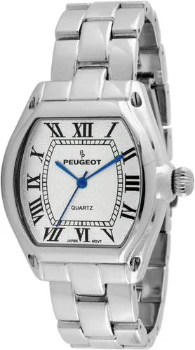 Vista 7 de Peugeot Reloj de vestir sin mangas para mujer con pulsera y esfera de números romanos