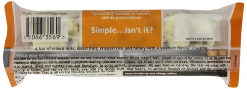 Vista 3 de Eat Natural Barra de almendras y albaricoques recubierta de yogur (1.76 oz) - Paquete de 2