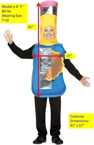 Vista 5 de Rasta Imposta Sacapuntas para niños, suministros de oficina, sacapuntas, disfraces de fiesta de cosplay, talla 7-10 para niños